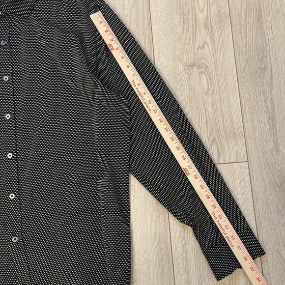 Bugatchi Spread Collar Button Up Shirt Men's 2-X Large Black Long Sleeve - Picture 4 of 10